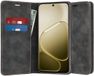 Techsuit Confy Book Wallet Case Zwart voor Oppo A6/A6x