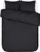 Essenza Essential Satin Dekbedovertrek Katoensatijn Anthracite - Tweepersoons – 200x200/220 cm
