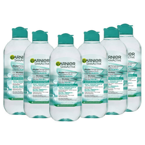 Garnier Skinactive Hyaluronzuur & Aloë Vera micellair reinigingswater - 400 ml - 6 stuks - voordeelverpakking