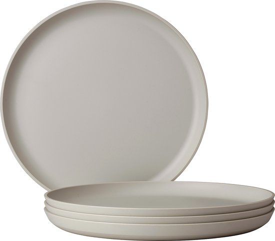 Mepal Silueta - Plat bord - 4 stuks - Nordic white - Ø 26 cm