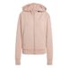 adidas Mujer D4T Workout Full Zip Hooded Sweatshirt, chalky brown, M