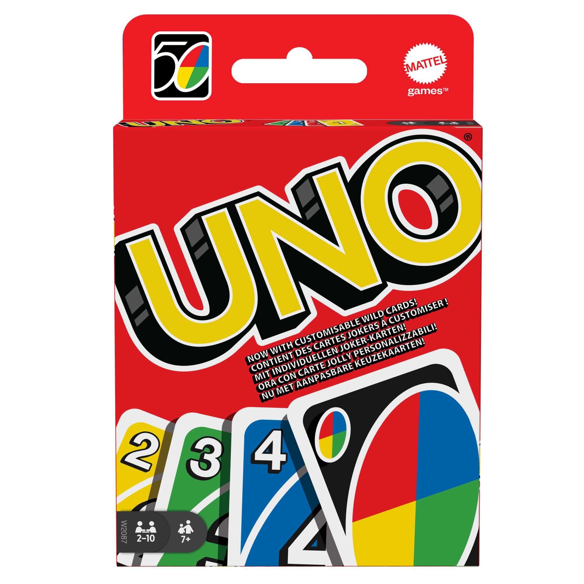 Mattel Games UNO Kaartspel - Card Game for 2-10 Players, Ages 7+