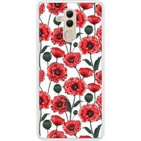 Poppy Flowers Zachte siliconen hoes compatibel met Mate 20 Lite