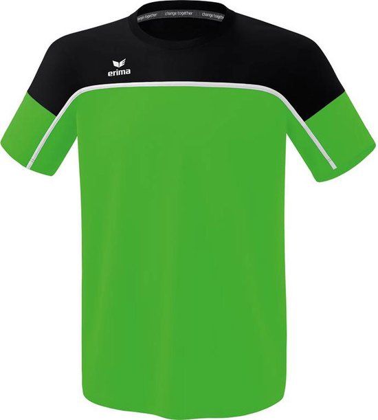 Erima Change T-Shirt Kinderen - Green/Zwart/Wit - Maat 128