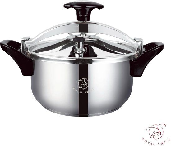Royal Swiss - Snelkookpan - RVS - 10 Liter - Ø 26 cm - Inductie