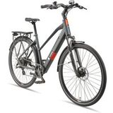 TELEFUNKEN Elektrische fiets Trekking Expedition XT490 (Trapeziumvormig frame, Graniet grijs)