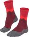 FALKE Dames Wandelsokken TK2 Explore Crest W So wol functioneel materiaal anti-blaar dik 1 paar, Rood Ruby 8830, 35-36