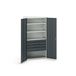 Bott Verso Systeemkast | 1050x550x2000mm | 3 Legborden | 4 Lades | 1 Perfo Achterwand | RAL 7016