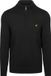 Lyle & Scott Half Zip Pullover Merinowol Zwart - Maat L - Heren