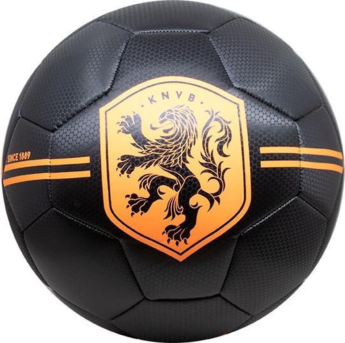 KNVB Bal Holland groot zwart carbon