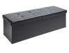 Casaria Zitbank met Opbergruimte - 115x40x40cm 131L Kunstleer – Zwart