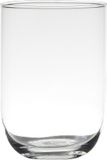 Merkloos Transparante home-basics bloemenvaas van glas - 20 x 14 cm