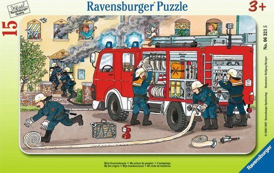 Ravensburger Puzzel Brandweerwagen 15 stukjes