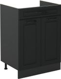 Vicco Keukenonderkast R-Line, Antraciet landelijk/Antraciet, 60 cm met lade zonder werkblad