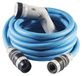 Tuyau d'arrosage - Extensible - 15 mètre - Bleu - Avec buse multi-jets