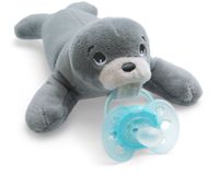 Philips AVENT Knuffel met ultra soft-fopspeen - blauw - SCF348/14
