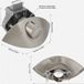 Markenlos Shenzhen Haorui Industrial Technology Co., Ltd. Ladeknopslot drukknopvergrendeling - Sleutelloos - 1 stuk - Grijs - Zink