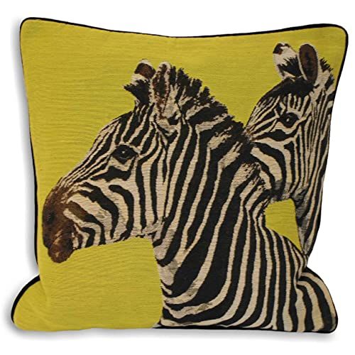 Paoletti Twin Zebra Polyester Filled Cushion