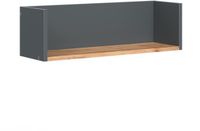 Vicco Viktor Wandplank – 67.8 x 20 cm Antraciet/gouden eik