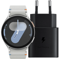 Samsung Galaxy Watch 7 - Zilver - 44mm + Oplader 25W
