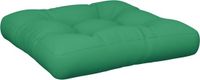 vidaXL Palletkussen 60x60x12 cm stof groen