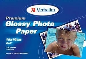 Verbatim Premium Glossy Photo Paper 10x15cm, 24pk