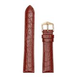 Hirsch Horlogeband - Crocograin Goudbruin - Leer - 14 mm