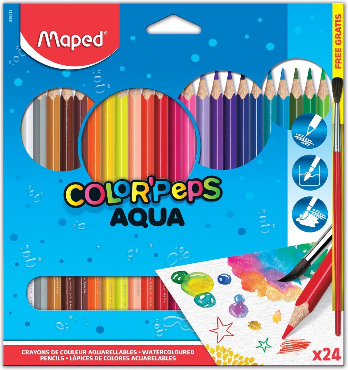 Maped Color'Peps Color'peps kleurpotlood aquarel x 24