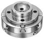Mandrin de tour à bois à 4 mors, auto-centrant, avec un filetage de 1" x 8 TPI et un adaptateur, nickelé, en acier rigide, avec serrage interne et support externe, pour le travail du bois