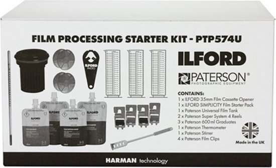 Ilford Paterson filmverwerking Starter Kit