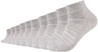 Camano Unisex sokken 10-pack, gekamd katoen, fog melange, maat 35-38