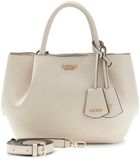 GUESS Amorette Girlfriend Satchel Cream White