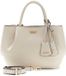 GUESS Amorette Girlfriend Satchel Cream White