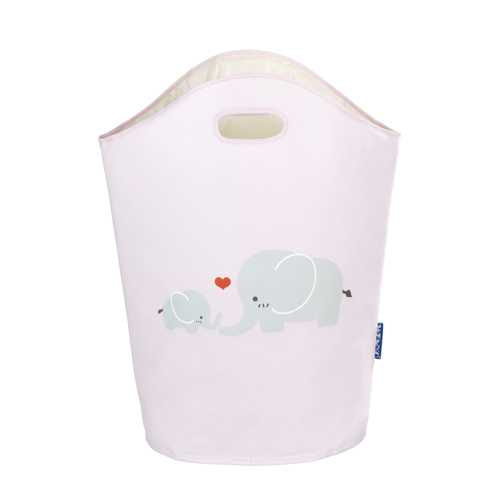 WENKO Kids Elli Wasmand Roze Polyester/Polypropyleen (PP) Ovaal 52 cm