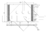 NRF Kondensator, Klimaanlage 350396 | Compatibel met: FORD B-MAX, FIESTA VI, FIESTA VI Van