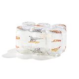 De Le Parfait 4035 T.O. Honingpot met deksel, glas, transparant/goud, 385 ml, 63 mm, 6 stuks