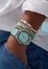 Timex Q Timex Montre à quartz analogique Bleu Boîtier : 100 % acier inoxydable | Bracelet : 100 % acier inoxydable 36 TW2W87600AJ, TW2W87700AJ, TW2W87800AJ