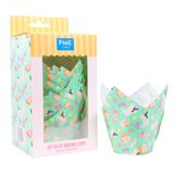 PME EA24MC013 Cupcake-/muffinkoppen 24 stuk(s) Groen Papier