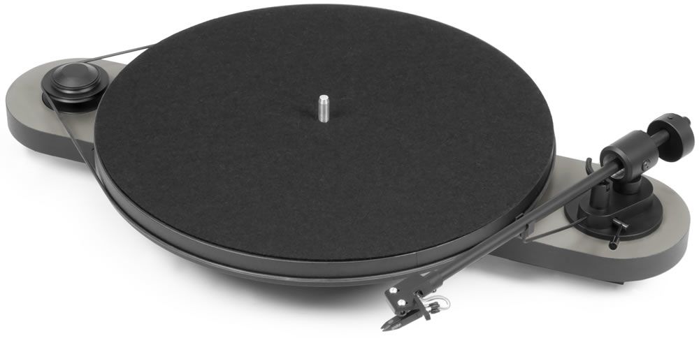 Pro-Ject Elemental USB OM5e Platenspeler - Zilver/Zwart