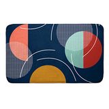 Douceur d'intérieur Badmat 45 x 75 cm Blauw Microvezel Bedrukt Color Pop