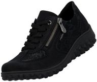 Rieker dames lage schoenen zwart - Extra breed
