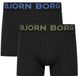 Björn Borg Boxershorts Organic Cotton 2-Pack Zwart