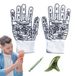 Chaussettes de réflexologie et gant de massage des mains Set