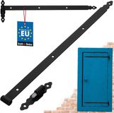 KOTARBAU® Schuurdeur Scharnieren, Staal, 800 mm, Zwart
