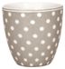 Greengate Dotty mini lattebeker, beige, 0,13 litre