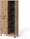 Vicco Amber Kledingkast – 80 x 172 cm met 5 compartimenten Eiken Wotan