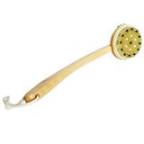 Houten TopChoice Wooden Massage Brush with Long Handle for Body Back Massage