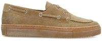 Manfield Dames Taupe Suède Bootschoenen Maat 40