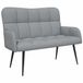 vidaXL Canapé 2 places gris clair 115 x 61 x 87 cm Tissu