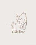 Komar Muurschildering Disney Winnie the Pooh Little Bear - Grootte 40 x 50 cm - Kinderkamer, Wanddecoratie